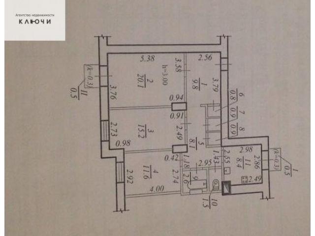 Продам 3 ком. на Героев Сталинграда - 4/5