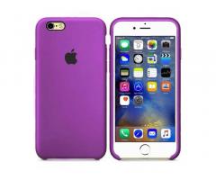 Фиолетовый чехол Silicone Case. на iPhone 6/6s