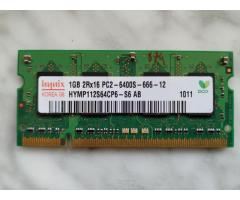 Оперативна пам'ять для ноутбука  1gB  Hynix SODIMM DDR2-800 - Изображение 1/2