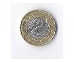 Продам недорого монету Польши, номиналом  2 злотых. 2016 года.