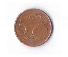 Продам недорого монету Евросоюза, номиналом 5 центов. Выпуск 2002 года.