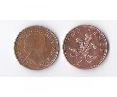 Продам недорого монеты Англии,  номиналом 2 пенса. - Изображение 3/3