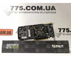 Видеокарта Palit Dual Fan GeForce GTX 1070 8GB GDDR5 256bit, гарантия