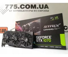 Видеокарта Asus ROG Strix GeForce GTX 1070 8GB GDDR5 256bit, гарантия - Изображение 3/4