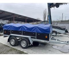 Новий двовісний гальмівний причіп 250х150х43 "Дніпро"