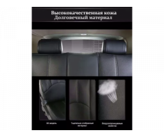 Кожаные автомобильные чехлы на сидение в авто Ваз BMW AUDI Комплект - Изображение 7/8