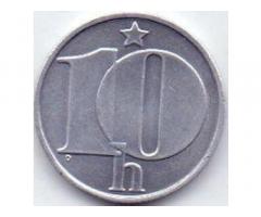 Монета Чехословакии 10 гелер 1976 год - Изображение 1/2