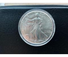 Продам Серебряную монету 1 доллар США .31.1 грамма серебра 999.9 пробы. - Изображение 7/8
