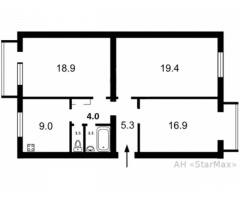 3 - кімнатна квартира в. ген.Вітрука, 4/9 метро Святошин - Изображение 10/10