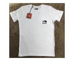 North Face x Supreme T-Shirt Pocket Logo White