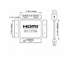 Сплиттер 1X2 4К HDMI - Изображение 3/6