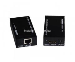 Удлинитель HDMI по одной витой паре САТ5е/6 до 60 м - Изображение 1/4